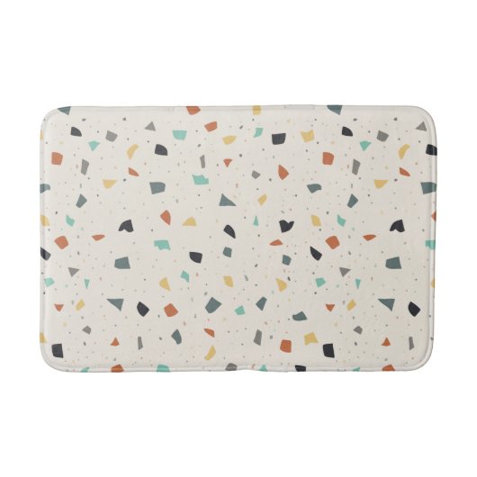 Terrazzo Tegel Confetti Modern Style Earth Tones Badmat (Voorkant)