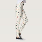 Terrazzo Tegel Confetti Modern Style Earth Tones Leggings (Rechts)