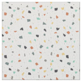 Terrazzo Tegel Confetti Modern Style Earth Tones Stof (Close Up)