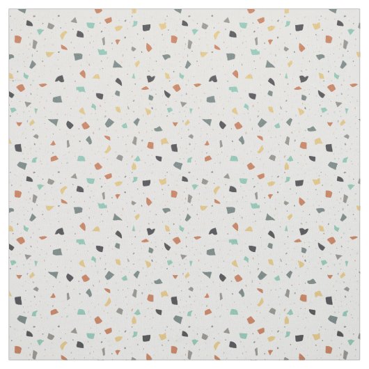 Terrazzo Tegel Confetti Modern Style Earth Tones Stof (Swatch)