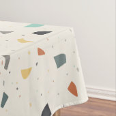 Terrazzo Tegel Confetti Modern Style Earth Tones Tafelkleed (Voorbeeld)