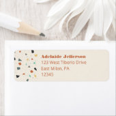 Terrazzo Tegel Confetti Return Address Labels (Insitu)