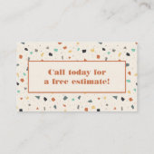 Terrazzo Tegel Mason, Tegel Layers Visitekaartje (Achterkant)