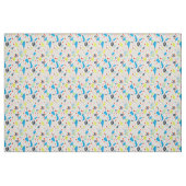 Terrazzo Tegel Pattern - Neon on White Fabric Stof (Fat Quarter)