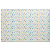 Terrazzo Tegel Pattern - Neon on White Fabric Stof (Yard (91,4 cm))