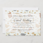 Terrazzo Terra-cotta Moderne Aardse Virtuele bruil Kaart (Voorkant)