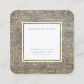 Terrazzo Texture Simple Modern Interior Designer Vierkante Visitekaartje (Achterkant)