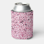 Terrazzo Textuur Abstract Roze Zwart Blikjeskoeler (Blikje Achterkant)