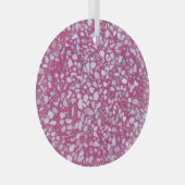 Terrazzo textuur: roze witte elegantie. glas ornament (Voorkant Rechts)