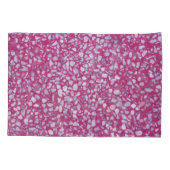 Terrazzo textuur: roze witte elegantie. kussensloop (Achterkant)