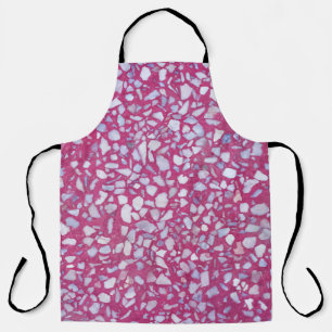 Terrazzo textuur: roze witte elegantie. schort