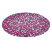 Terrazzo textuur: roze witte elegantie. snijplank (Hoek)