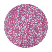 Terrazzo textuur: roze witte elegantie. snijplank (Voorkant)