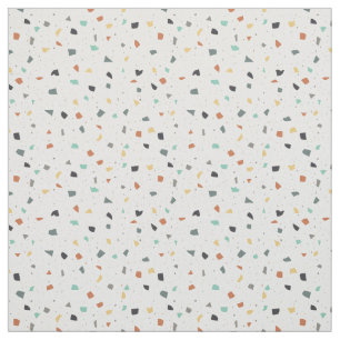 Terrazzo Tile Confetti Modern Style Earth Tones Stof