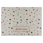Terrazzo Tile Confetti Modern Style, gepersonalise Snijplank (Voorkant)