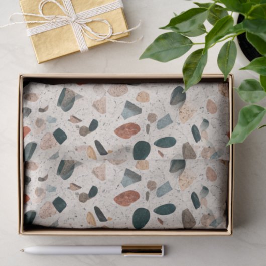 Terrazzo Tissuepapier (Geschenk)
