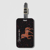 Terrazzo Unicorn Bagagelabel (Voorkant (verticaal))