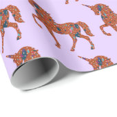 Terrazzo Unicorn Cadeaupapier (Rol Hoek)