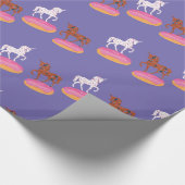 Terrazzo Unicorn Masters Donuts Cadeaupapier (Hoek)