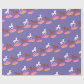 Terrazzo Unicorn Masters Donuts Cadeaupapier (Vlak)