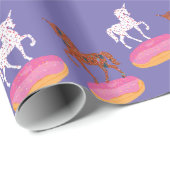 Terrazzo Unicorn Masters Donuts Cadeaupapier (Rol Hoek)