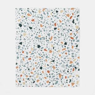 Terrazzo vloer marmeren naadloos handgemaakt patro fleece deken