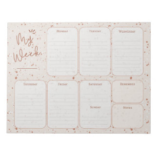 Terrazzo Weekly Planner Notitieblok