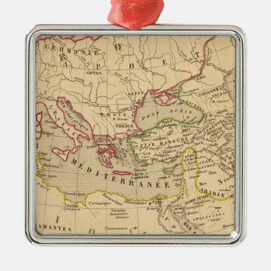 Terre aux trois fils de Noe Metalen Ornament (Voorkant)