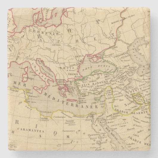 Terre aux trois fils de Noe Stenen Onderzetter (Voorkant)