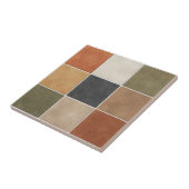 Terre & Émotions – Earthy Minimalist Ceramic Tile Tegeltje (Zijkant)