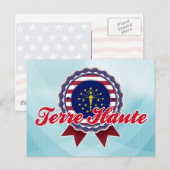 Terre Haute, IN Briefkaart (Voorkant / Achterkant)