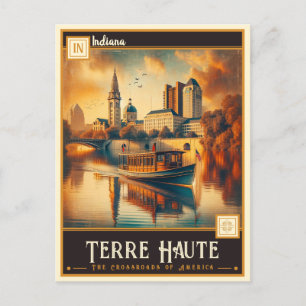 Terre Haute, Indiana    Briefkaart