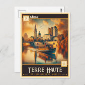 Terre Haute, Indiana |  Briefkaart (Voorkant / Achterkant)