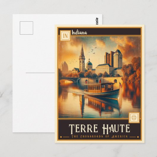 Terre Haute, Indiana |  Briefkaart (Voorkant / Achterkant)