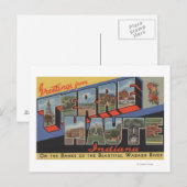 Terre Haute, Indiana - Grote lettertjes Briefkaart (Voorkant / Achterkant)