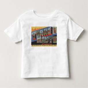 Terre Haute, Indiana - Grote lettertjes Kinder Shirts