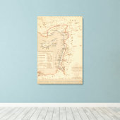 Terre Sainte depuis la deuxieme croisade Canvas Afdruk (Insitu (Houten vloer))