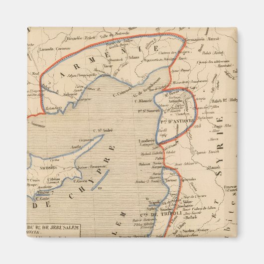 Terre Sainte depuis la deuxieme croisade Magneet (Voorkant)