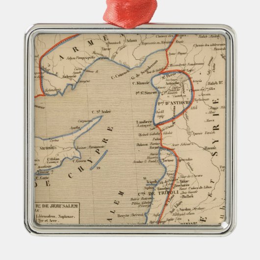 Terre Sainte depuis la deuxieme croisade Metalen Ornament (Voorkant)