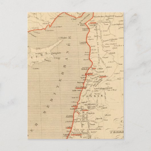 Terre Sainte en 1839 Briefkaart (Voorkant)