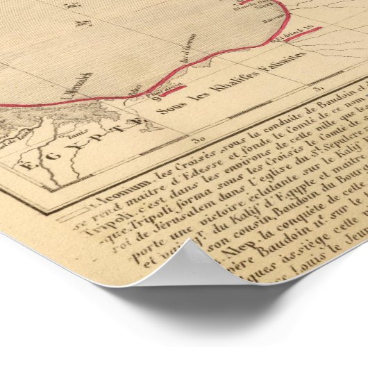 Terre Sainte, werper van de premiere croisade Poster (Hoek)