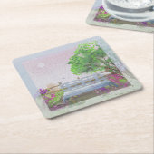  terrein van de Floral door het Zee Kartonnen Onderzetters (Schuin)