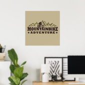 terreinavontuur met mountainbike poster (Thuiskantoor)
