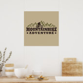 terreinavontuur met mountainbike poster (Keuken)