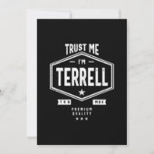 Terrell - Gepersonaliseerde naam Birthday Gift Kaart (Voorkant)