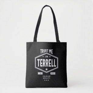 Terrell - Gepersonaliseerde naam Birthday Gift Tote Bag