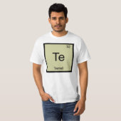 Terrell naam scheikunde element periodiek systeem t-shirt (Voorkant volledig)