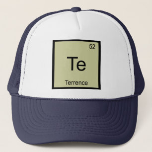 Terrence Naam Chemie Element Periodiek Systeem Trucker Pet