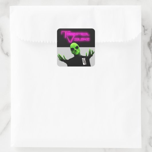 Terrestrial Violence-Sticker Vierkante Sticker (Tas)