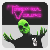 Terrestrial Violence-Sticker Vierkante Sticker (Voorkant)